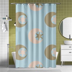 Moon Star Air Heaven Shower Curtain 48  X 72  (small)  by HermanTelo