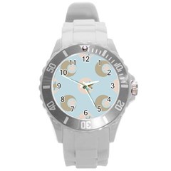 Moon Star Air Heaven Round Plastic Sport Watch (l) by HermanTelo