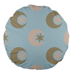 Moon Star Air Heaven Large 18  Premium Round Cushions by HermanTelo