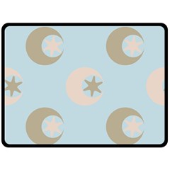 Moon Star Air Heaven Double Sided Fleece Blanket (large)  by HermanTelo