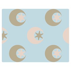 Moon Star Air Heaven Double Sided Flano Blanket (medium)  by HermanTelo