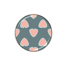 Hearts Love Blue Pink Green Hat Clip Ball Marker (10 Pack) by HermanTelo