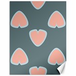 Hearts Love Blue Pink Green Canvas 12  x 16  11.86 x15.41  Canvas - 1