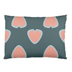 Hearts Love Blue Pink Green Pillow Case (Two Sides) Front