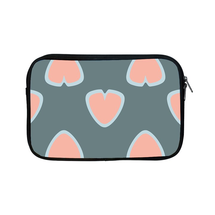 Hearts Love Blue Pink Green Apple iPad Mini Zipper Cases