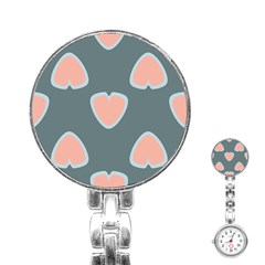 Hearts Love Blue Pink Green Stainless Steel Nurses Watch