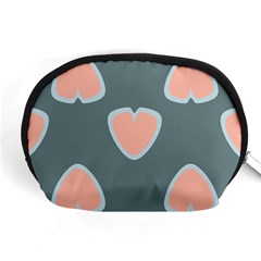 Hearts Love Blue Pink Green Accessory Pouch (medium)