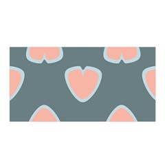 Hearts Love Blue Pink Green Satin Wrap by HermanTelo