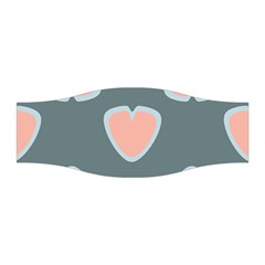 Hearts Love Blue Pink Green Stretchable Headband