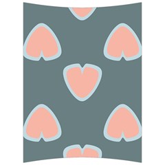 Hearts Love Blue Pink Green Back Support Cushion by HermanTelo