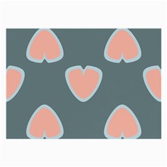 Hearts Love Blue Pink Green Large Glasses Cloth