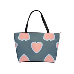 Hearts Love Blue Pink Green Classic Shoulder Handbag