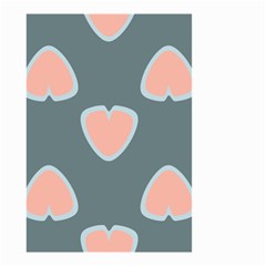 Hearts Love Blue Pink Green Small Garden Flag (two Sides) by HermanTelo