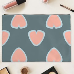 Hearts Love Blue Pink Green Cosmetic Bag (xxl) by HermanTelo