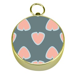 Hearts Love Blue Pink Green Gold Compasses by HermanTelo