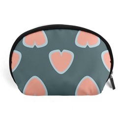 Hearts Love Blue Pink Green Accessory Pouch (large)