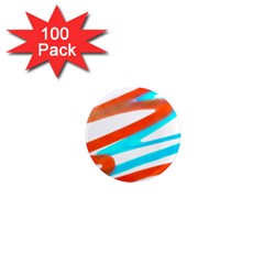 Abstract Colors Print Design 1  Mini Magnets (100 Pack)  by dflcprintsclothing