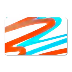 Abstract Colors Print Design Magnet (rectangular) by dflcprintsclothing