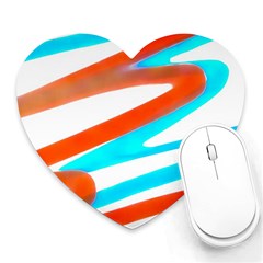 Abstract Colors Print Design Heart Mousepads by dflcprintsclothing