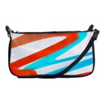 Abstract Colors Print Design Shoulder Clutch Bag Front