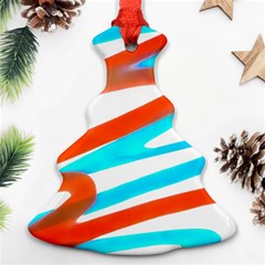 Abstract Colors Print Design Ornament (christmas Tree)  by dflcprintsclothing