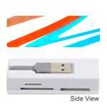 Abstract Colors Print Design Memory Card Reader (Stick) Front