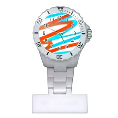 Abstract Colors Print Design Plastic Nurses Watch by dflcprintsclothing