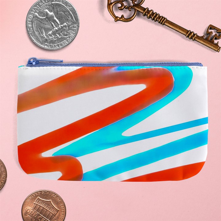 Abstract Colors Print Design Large Coin Purse