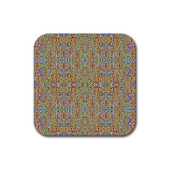 Pearls As Candy And Flowers Rubber Coaster (square)  by pepitasart