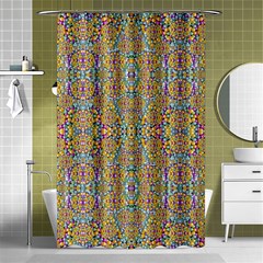 Pearls As Candy And Flowers Shower Curtain 48  X 72  (small)  by pepitasart