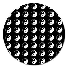 Yin Yang Pattern Magnet 5  (Round)