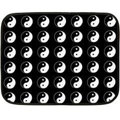 Yin Yang Pattern Double Sided Fleece Blanket (Mini) 