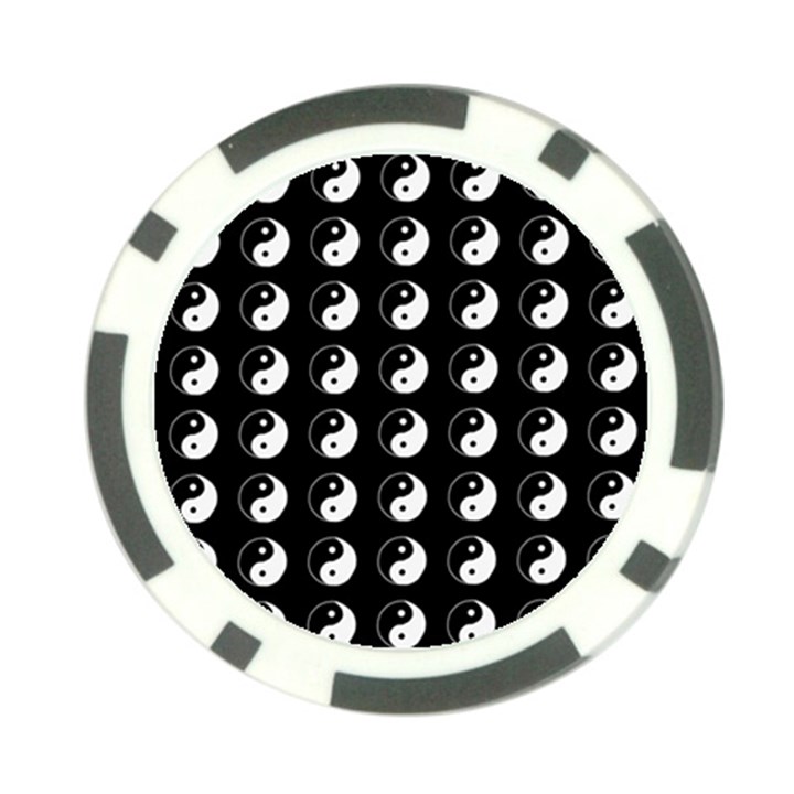 Yin Yang Pattern Poker Chip Card Guard (10 pack)