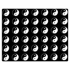 Yin Yang Pattern Double Sided Flano Blanket (Medium) 