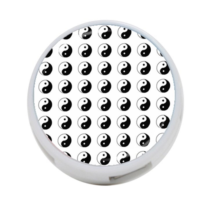 Yin Yang Pattern 4-Port USB Hub (One Side)