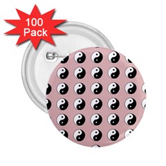 Yin Yang Pattern 2 25  Buttons (100 Pack)  by Valentinaart