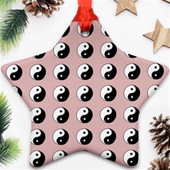 Yin Yang Pattern Star Ornament (two Sides)