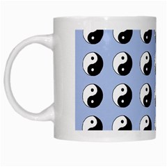 Yin Yang Pattern White Mugs by Valentinaart