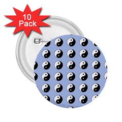 Yin Yang Pattern 2 25  Buttons (10 Pack) 