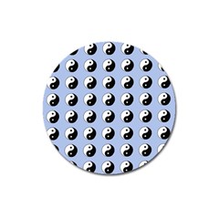 Yin Yang Pattern Magnet 3  (round) by Valentinaart