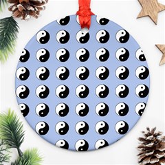 Yin Yang Pattern Round Ornament (two Sides)