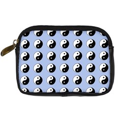 Yin Yang Pattern Digital Camera Leather Case by Valentinaart