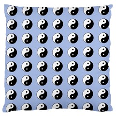 Yin Yang Pattern Large Flano Cushion Case (one Side)