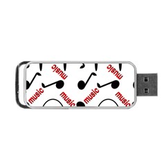 Music Letters Word Headphones Note Portable Usb Flash (one Side) by HermanTelo