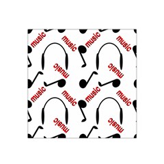 Music Letters Word Headphones Note Satin Bandana Scarf