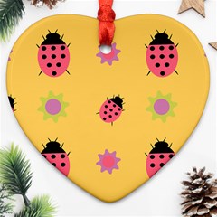 Ledy Bird Heart Ornament (two Sides)