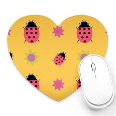 Ledy Bird Heart Mousepads