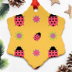 Ledy Bird Snowflake Ornament (two Sides)