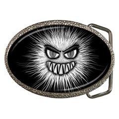 Monster Black White Eyes Belt Buckles