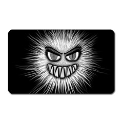 Monster Black White Eyes Magnet (Rectangular)